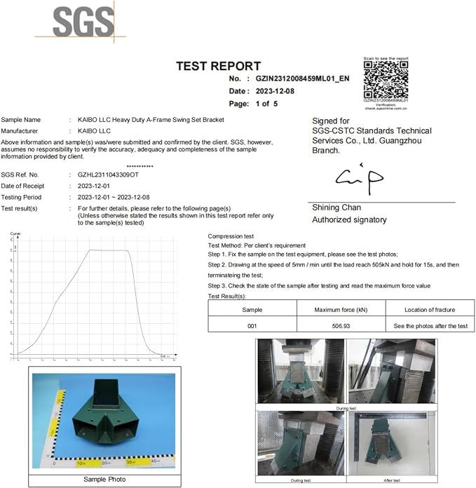 Heavy Duty Swing Sets Brackets Including 2 Black A-Frame Swing Set Brackets and - Image 9