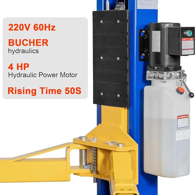 WEIZE 2 Post Automotive Car Lift, 000 lbs Capacity, 220V 4HP Powerful Motor - Image 2
