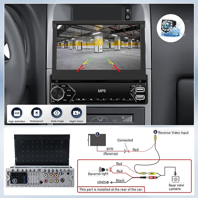 Single Din Touchscreen Car Stereo - Image 8