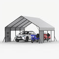 20'x15'x12.7' Heavy Duty Metal Carport, Steel Carports Canopy by SundaleOutdoor
