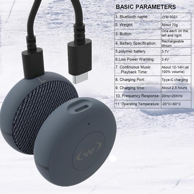 Outdoor Sports Ski Helmet Headphones/Bicycle Helmet Headset- Chips 5.3 - Image 4