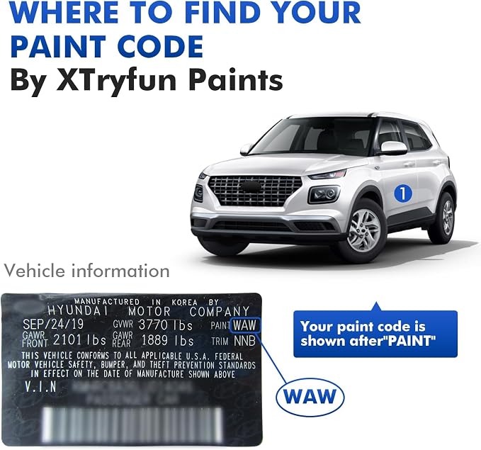 Abyss Black/Onyx Black Touch Up Paint Compatible - Image 7