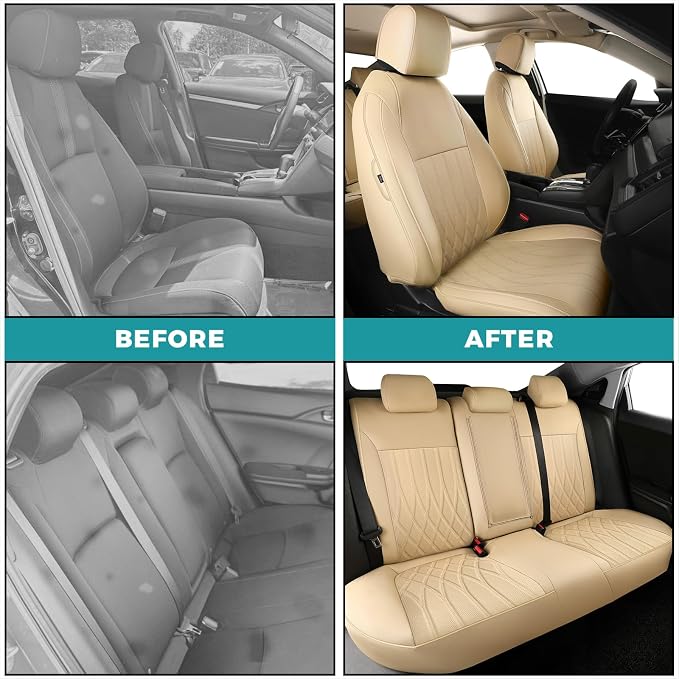 Seat Covers for Honda Civic Hatchback EX, Sport Touring, EXL 2016 2017 2018 - Image 5