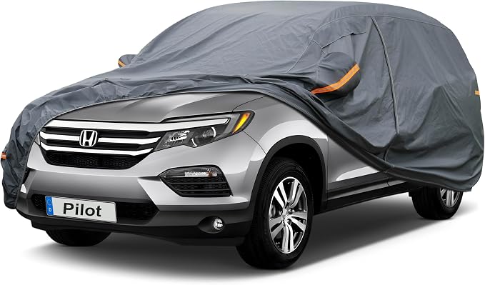 Premium Car Cover Custom Fit Honda Pilot, 16 Layers Heavy Duty Car Cover by GUNHYI