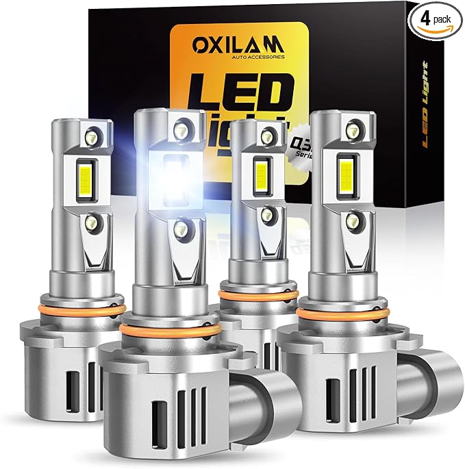 OXILAM 9005 9006 LED Bulb Combo HB-3 HB-4 Bulbs, 80000LM 900% Ultra-Bright by OXILAMDIRECT