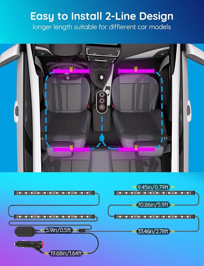 Govee Car LED Lights, Smart Car Interior Lights - Image 5