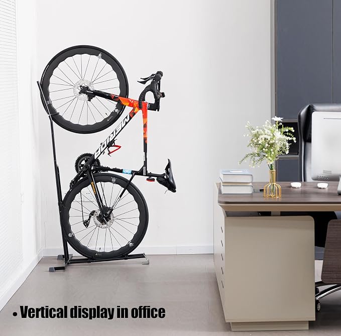 Bike Stand, Vertical Bike Rack For Indoor Bike Storage, Upright Bicycle Stand - Image 7