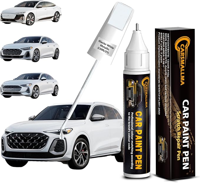 LS9R/2Y Glacier White Metallic Car Touch Up Paint by Carsmallma