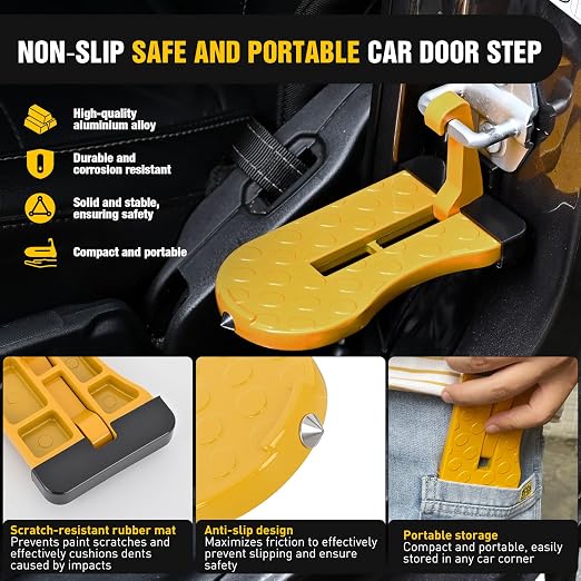 Nilight Car Door Step for Roof Access Universal Car Step Hook for Roof SUV - Image 3
