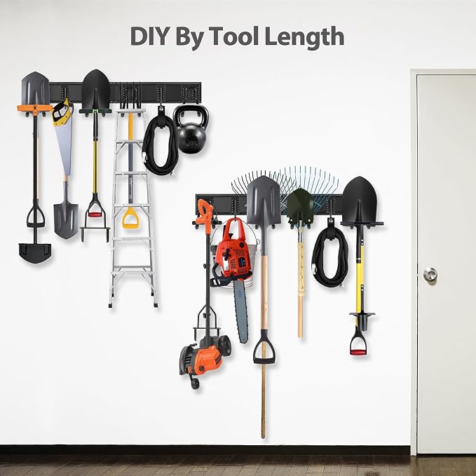 Garage Organizer Wall Mount, 64 Inch Garage Storage Organization, Adjustable - Image 4