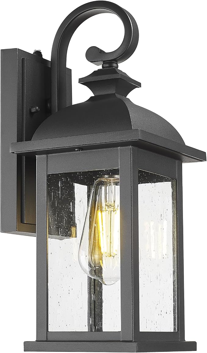 FEMILA Dusk to Dawn Outdoor Wall Sconce, Front Porch Light Fixtures Wall Mount by FEMILA
