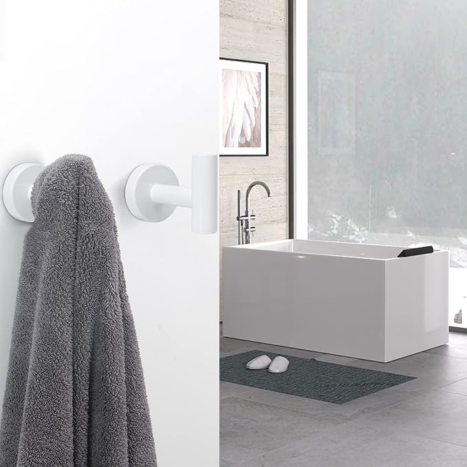 NearMoon Bath Towel Hooks- SUS 304 Stainless Steel Robe Hook Holder, Heavy Duty - Image 7