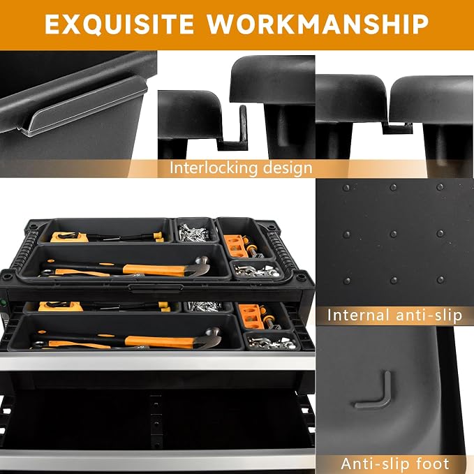 Tool Box Organizer Tray, Toolbox Desk Drawer Organizer, Tool Box Tray, Toolbox - Image 5