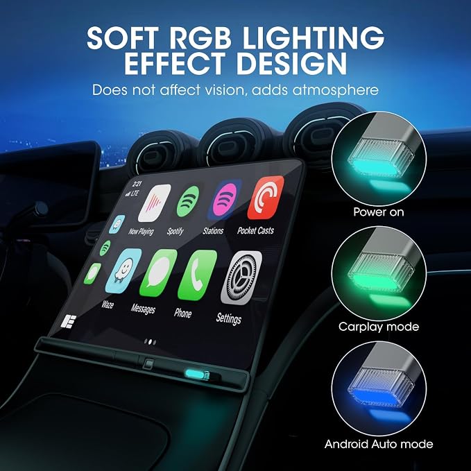 2in1 Mini Wireless Carplay Adapter - Image 4