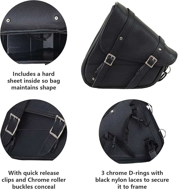 GARGOYLE BELLS Premium Naked Leather Swing Arm Bag - Image 2