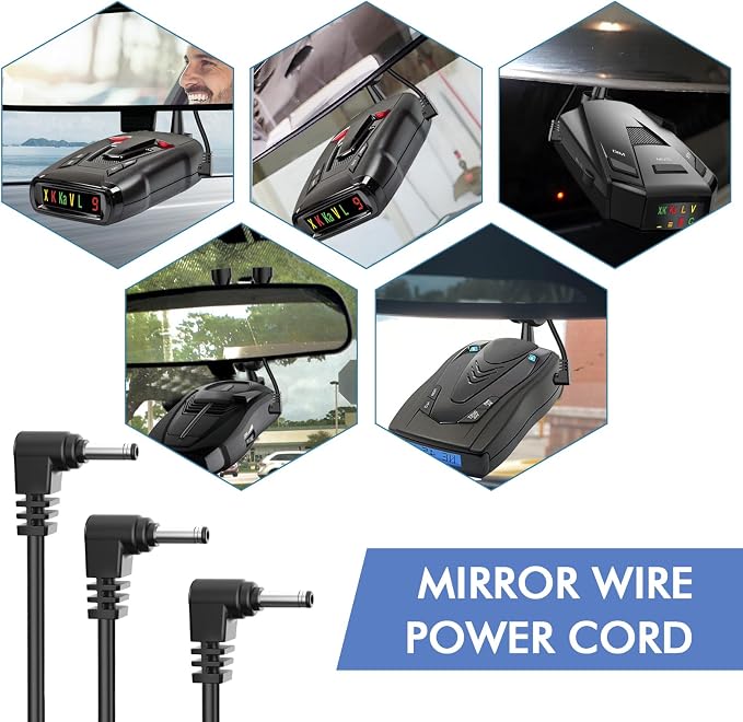 Radar Detector Hardwire Power Cord, Rearview Mirror Plug Cable, - Image 4