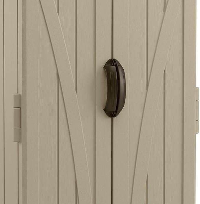 Suncast 22 Cubic Feet Capacity Tall Plastic Vertical Outdoor Shed - Image 7