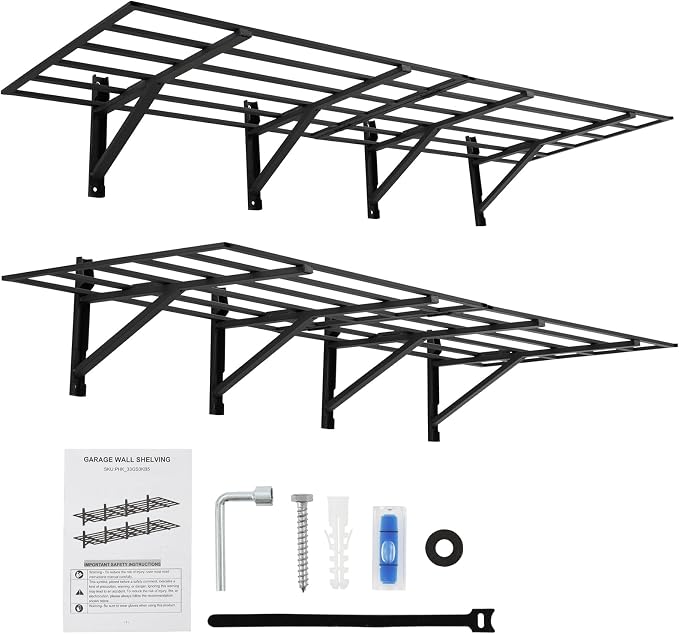 Garage Storage Shelving Wall Mounted, 2 Pack 2x6Ft, Loads 1600 Lbs Heavy Duty - Image 9
