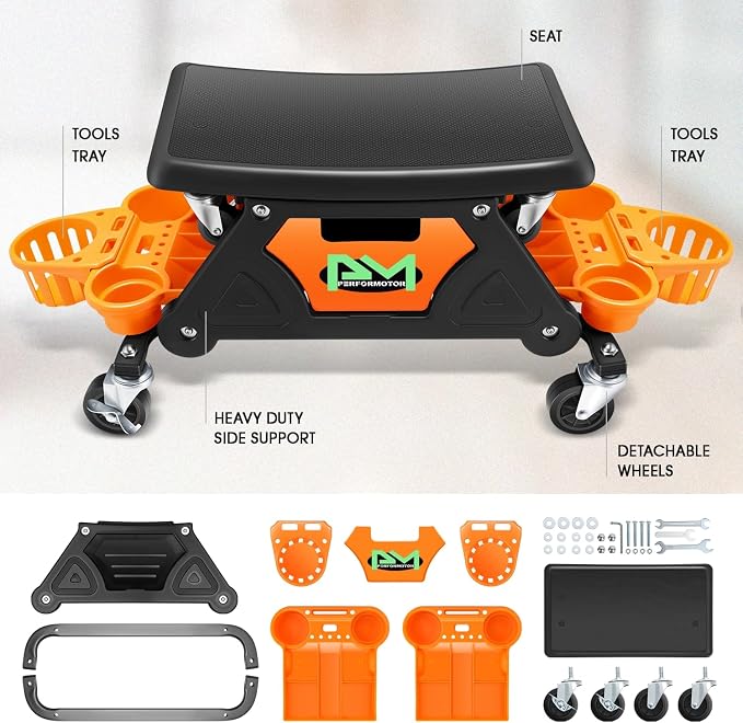 PM PERFORMOTOR Mechanic Stool - Image 2