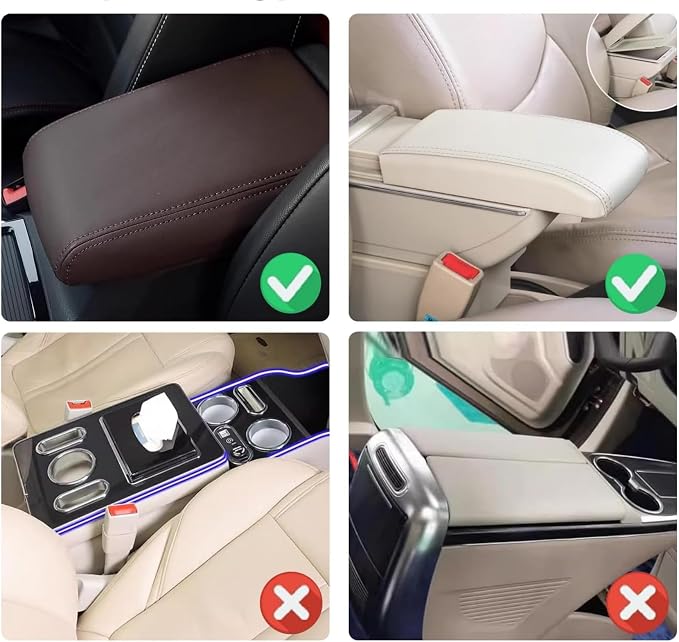 Arm Rest Cover for Car with 2 Storage Bags, Central Console Cover Armrest Pad - Image 6