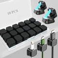 18 Pack Cord Organizer Holder, Magnetic Cable Clips Management, Easy Strong by Unknown