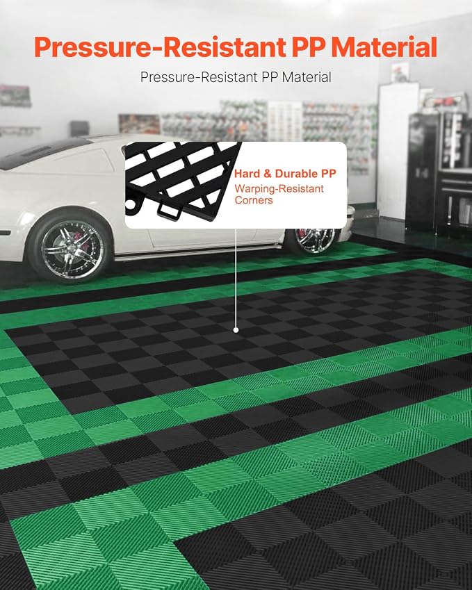 VEVOR Interlocking Drainage Mat, 15.7” x 15.7” Modular Interlocking Cushion - Image 2