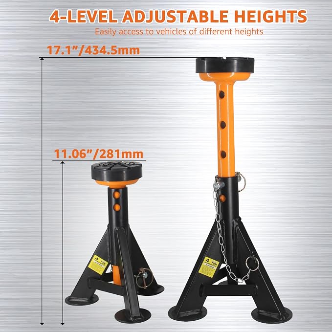 BESTOOL Heavy Duty Jack Stand，Low Profile Car Jack Stand - Image 5