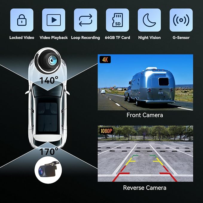7” Wireless Carplay &Android Auto IPS Touch Screen, Portable Car Stereo - Image 4