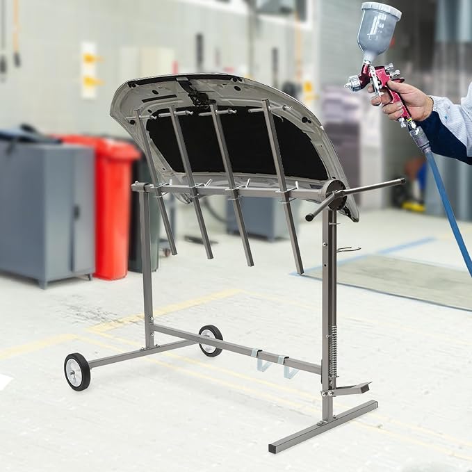 Adjustable Car Body Paint Rack, Paint Stand Repair Work Stand, Bumper/Body - Image 7