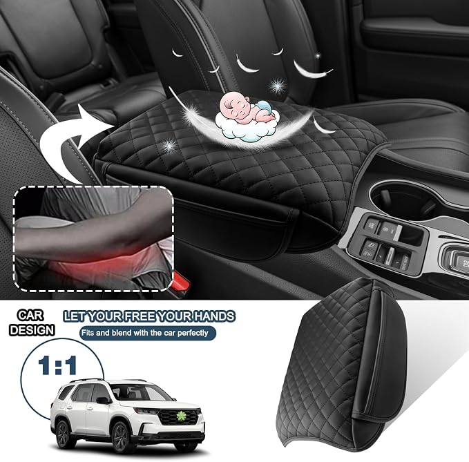 2026 Passport Armrest Cover for Honda Passport 2026 Accessories Thicken Soft & - Image 6