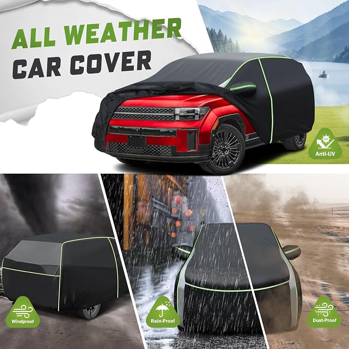 Mixsuper Liner Car Cover for Hyundai Santa Fe 2006-2026, 7 Layers Full Car - Image 4
