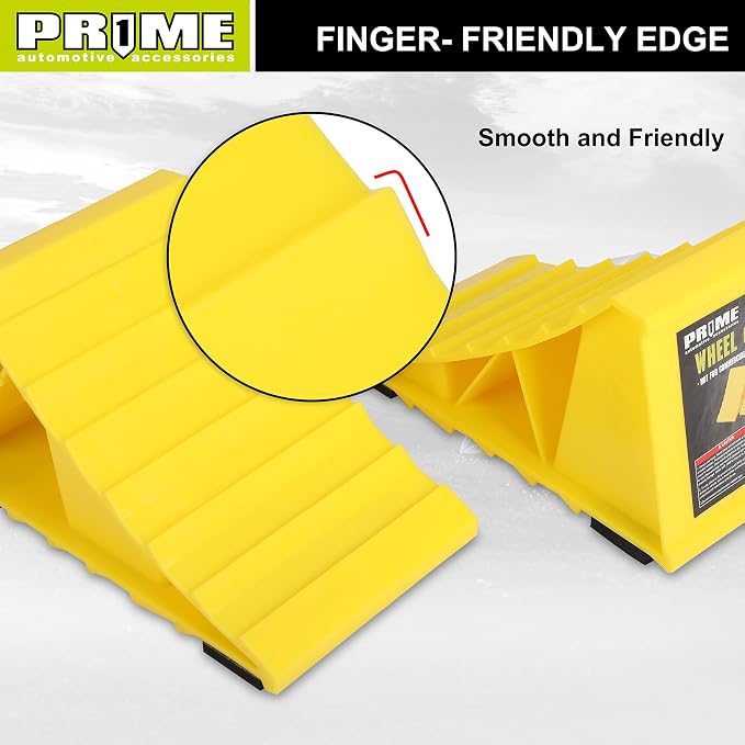 PR1ME Wheel Chocks with Non-Slip Base - Image 3