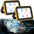 2 PackWork Light Portable COB LED Super Bright Rechargeable Flood Light Working by TSUNESLUX