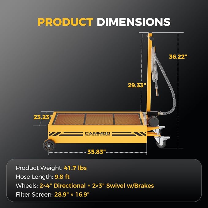 15 Gal Electric Oil Drain Pan, 110V High-Flow Pump, 9.8 FT Hose, 200 W Motor - Image 9