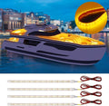 Amber Led Strip Light, 12V Car Led Lights Interior IP68 Waterproof Cuttable by DUOFU365