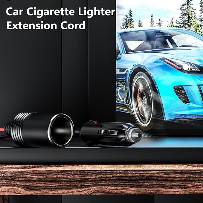 KEWIG 12/24V Car Cigarette Lighter Extension Cord - 20FT Cigarette Lighter Plug - Image 7
