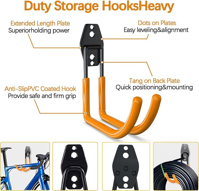 3-H Garage Wall Hooks 31 Pack, Garage Hooks Heavy Duty - Image 4