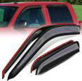 Auto Dynasty Set of 4 Carbon Fiber Pattern Window Visors Compatible by AutoDynasty
