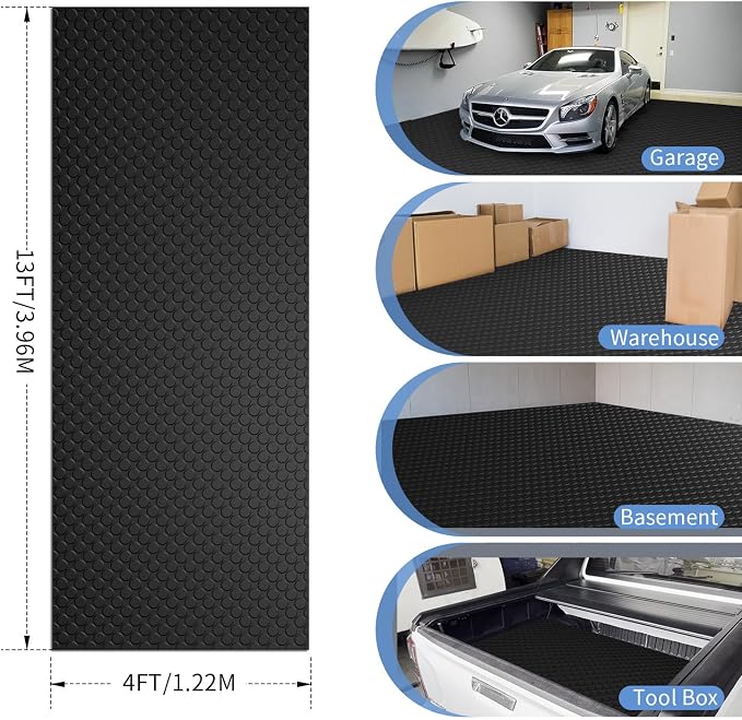 Premium Garage Floor Mat, Commercial Grade Heavy Duty Parking Mat - Image 2