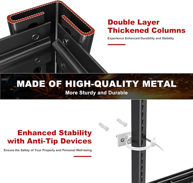 REIBII 3500LBS Garage Shelving, Adjustable Storage Shelves Heavy Duty, 6 Tier - Image 6