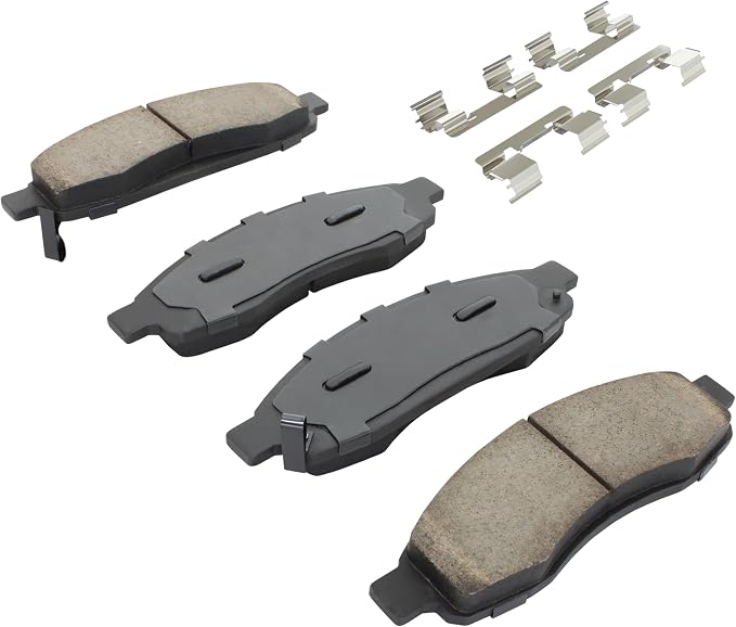 Premium Semi-Metallic Front Brake Pads Compatible - Image 2