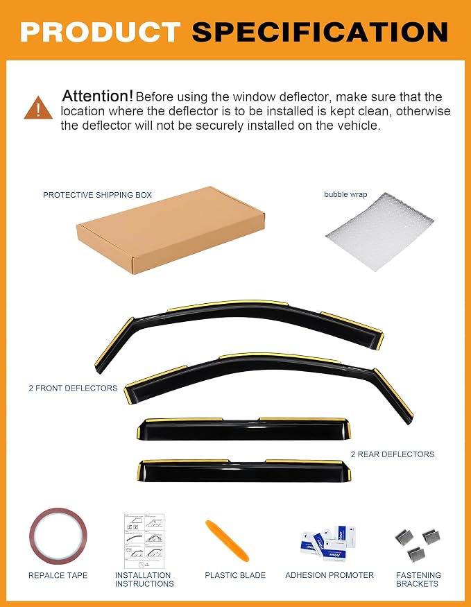 in-Channel Window Rain Guards Fit - Image 8