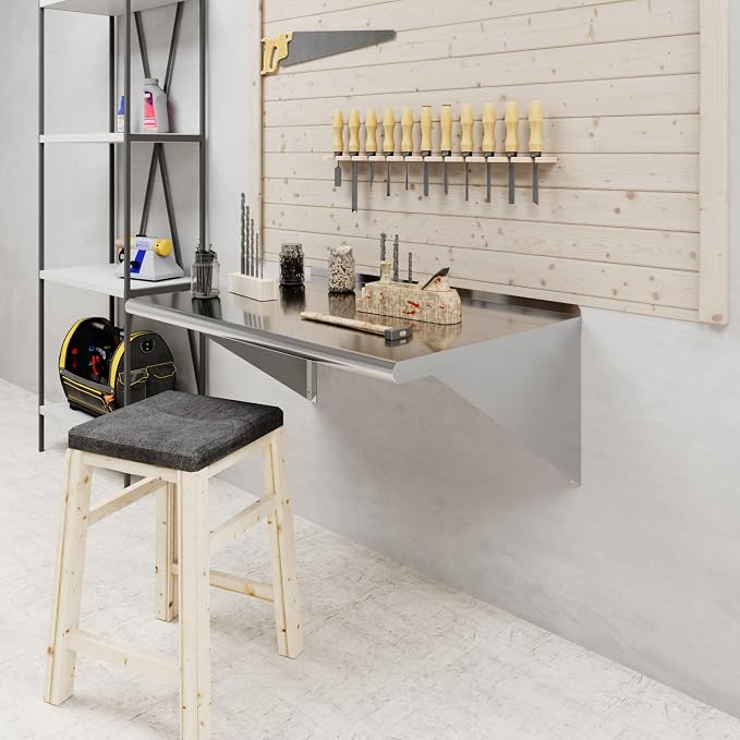AmGood 36" Long X 24" Deep Stainless Steel Wall Shelf | NSF Certified | - Image 6