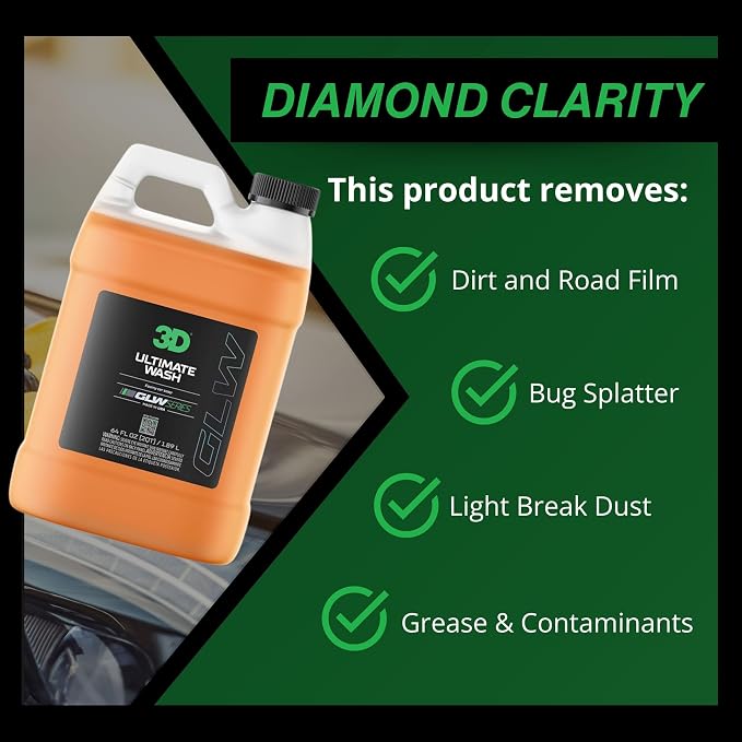 3D GLW Series Ultimate Wash – pH Neutral Car Wash Soap - Image 4