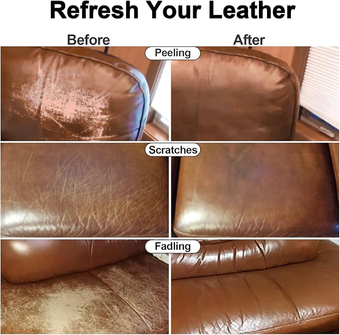 Leather Recoloring Balm, Leather Color Restorer Conditioner, Leather Restorer - Image 2