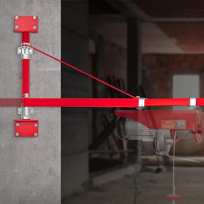 VEVOR Wall Mount Jib Crane, 1320 lbs Max Load Capacity Electric Scaffolding Lift - Image 8