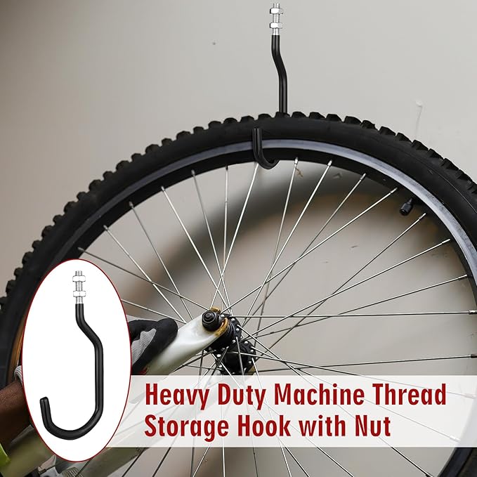 Shimeyao 4 Pcs Machine Thread Bicycle Storage Hook - Image 5