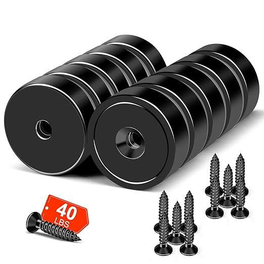 MIKEDE Strong Magnets Heavy Duty, 40LB Strong Rare Earth Magnets, Powerful Pot by MIKEDE