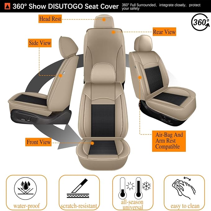 Seat Covers Fit for Toyota Camry 2012-2023 2024 2025: Car Seat Covers Full Set - Image 8
