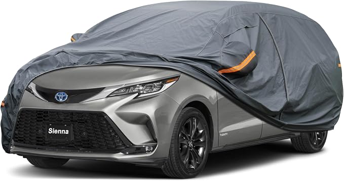 Premium Car Cover Custom Fit Toyota Sienna, 16 Layers Heavy Duty Car Cover by GUNHYI